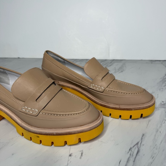 Oncept Seoul Oak Citrus Orange Lug Sole Loafer 8 1/2 - Picture 9 of 14